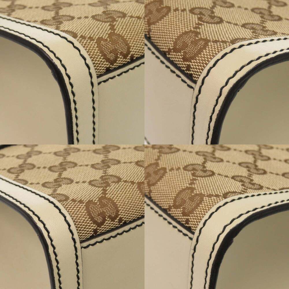 GUCCI Cream Leather Horsebit Shoulder Bag - Picture 6 of 8